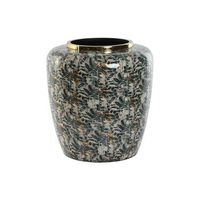 jarron metal 33x33x355 verde