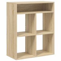 estanteriarlibreriararmario de libros madera ingenieria color roble 66x31x80 cm