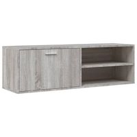 mueble de tv de madera de ingenieria gris sonoma 120x34x37 cm vidaxl