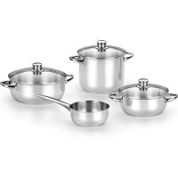 monix bateria de cocina optima 4 piezas con tapa