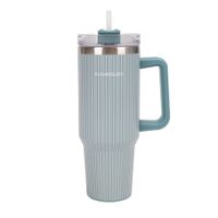 botella termica con pajita acero inoxidable 118 litros verde