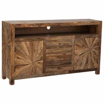 Aparador de madera natural 165x41x94