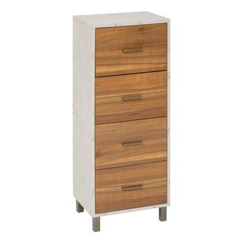 Come Mueble De Baño De 4 Cajones En Madera Y Efecto Mármol