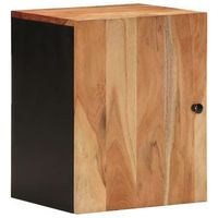 armario de bano de pared madera maciza de acacia 38x33x48 cm vidaxl