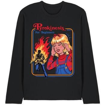 Steven Rhodes Camiseta manga larga Pyrokinesis For Beginners para hombre