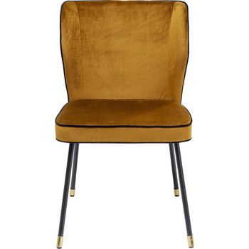 Silla terciopelo amarillo