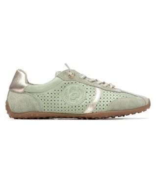 Carmela para mujer. 16310905-KAKI Zapatillas 163109 verde (40), Tela, Plano, Cordones, Casual