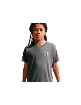 Camiseta Nike Nsw Tee Std Ssnl Club Infantil Gris
