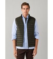 hackett london para hombre hm4000197 chaleco ultra verde oscuro m casual poliester