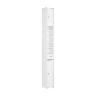 armario alto bano estrecho blanco 20x20x180 cm