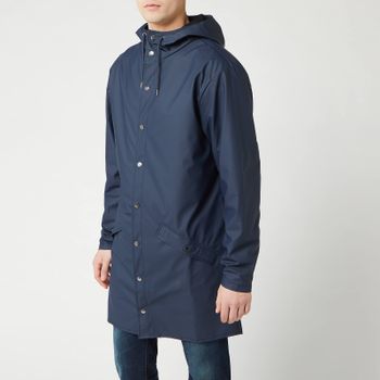 RAINS Matte-Shell Long Jacket - M