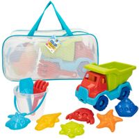 set de playa camion articulado con cubo 30x16x20 cm multicolor