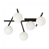 plafon de techo tramas opal 5 luces