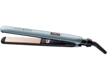REACONDICIONADO Seminuevo Muy bueno Plancha de pelo - Remington Shine Therapy PRO, Revestimiento cerámica, Tecnología iónica, Azul