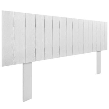 Cabecero De Madera Reciclada Dm Estilo Palet Vertical Con Patas 135x115cm Camas 135 - Blanco Madera