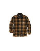 camisa carhartt flannel sherpa-lined jac hombre marron