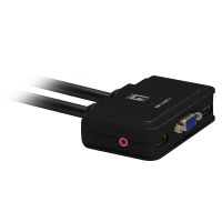 levelone kvm 2 puertos usb  audio