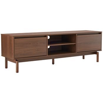 Mueble Tv De Madera Oscura 160cm Sarah