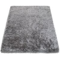 alfombra de pelo largo glamorous gris  60x100 cm