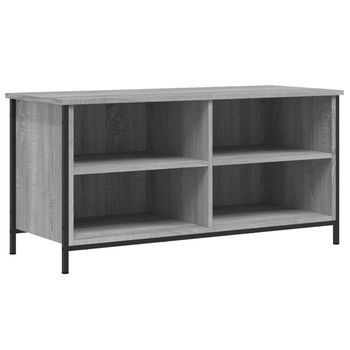 Mueble De Tv Madera Contrachapada Gris Sonoma 100x40x50 Cm Vidaxl