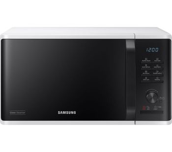 SAMSUNG MW3500K Solo Microwave - White & Black, White