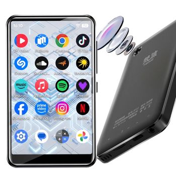 Reproductor MP3/MP4 Android con Pantalla de 4 Pulgadas, WiFi, 4 GB de RAM, 8 Núcleos, BT5.0, Música sin Pérdidas, Video 1080P, Cámara de 13MP con Play Store para Estudiantes