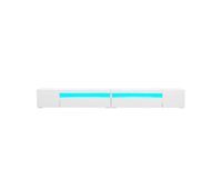 mueble tv 240cm de mdf con luz led y 4 puertasblanco