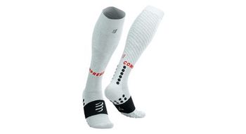 Compressport full socks calcetines de compresion recovery 2 0 blancos