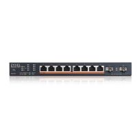 switch zyxel 8 puertos 25g ethernet 2 sfp gestionado poe 130w rack