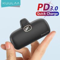 kuulaa mini banco de energia 5000mah power bank qc pd carga rapida para iphone 14 13 12 bateria externa cargador portati