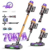 erabros ev5 550w 70kpa aspiradora inalambrica  potencia de succion ultrafuerte 80 minutos de autonomia aspiradora inteligente de mano 4 modos bateria extraible
