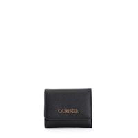 cartera saffiano con solapa black taglia unica