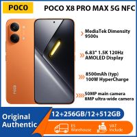 poco x8 pro max 5g color naranja especial 12gb 256gb 512gb smartphone nfc bateria de 8500mah camara de 50mp con ois