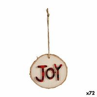 adorno navideno marron rojo madera 72 unidades