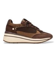 xti para mujer 14617002-marron zapatillas 146170 marron 39 5 a 8cm cordones casual