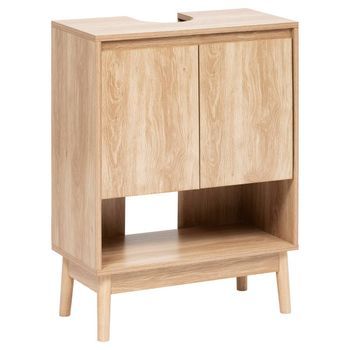 Mueble Bajo Abana 2 Puertas Madera Clara