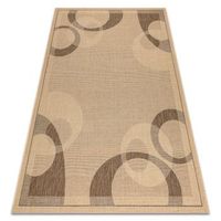 alfombra de cuerda sisal floorlux 20078 color maizcolor cafe 120x170 cm