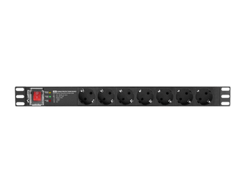REGLETA LANBERG 1U 16A 7X SCHUKO RACK 19