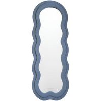 espejo pared rizo flamingueo cuerpo entero 160x60x4 cm azul