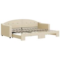sofa cama  cama para adultos nido tela crema 80x200 cm