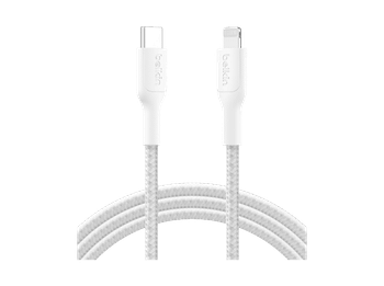Cable USB-C a Lightning - Belkin CAA022, USB-C, Lightning, 2m, Blanco