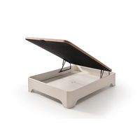 canape matris abatible elevado con patas elegance blanco 180x200 sin montaje