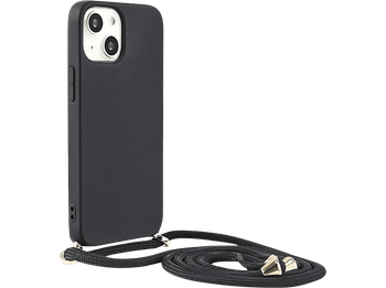 Funda móvil - ISY ISC-3816 HangOn, Para Apple iPhone 13, Trasera, TPU, Negro