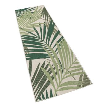 Alfombras de interior y exterior Ostenza verde 80x250 cm