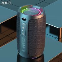 zealot-s49 altavoz bluetooth portatil de 10 w sonido estereo resistente al agua ipx7 bluetooth 52 inalambrico excelente rendimiento de bajos