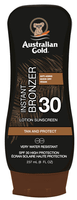 australian gold locion solar spf30 con bronceador instantaneo 237 ml