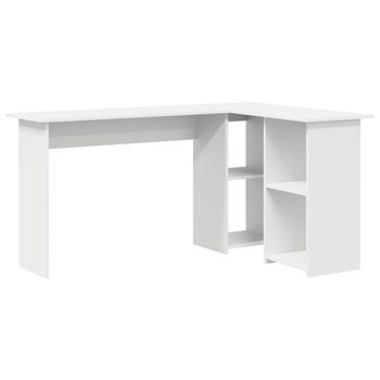 Escritorio | Mesa De Trabajo Con Estante 142 X 102 X 73 Cm Madera De Ingeniería
