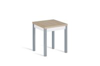 mesa cocina extensible libro 65130x65 cm roble pata gris