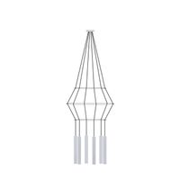 lampara colgante rose 6 luces