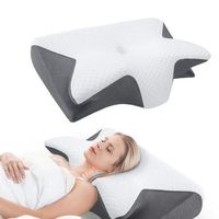 almohada cervical de espuma viscoelastica con forma de mariposa almohada de recuperacion lenta para dormir almohada de presion cero para hoteles